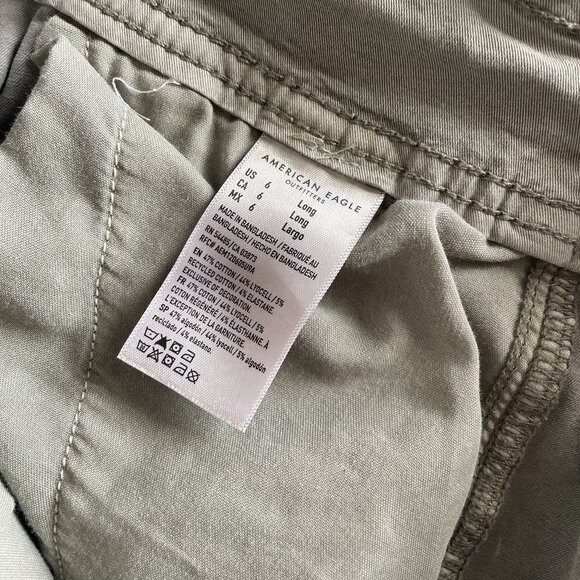 American Eagle Olive Green Baggy Cargo Jogger - Picture 5 of 5